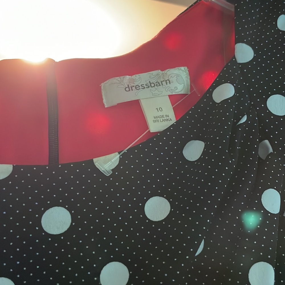 Dress Barn Sheath Polka Dot Dress - Picture 2 of 3